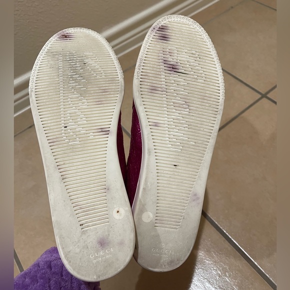 Gucci Metallic Cracked Calfskin Galassia Fuchsia - Picture 8 of 11